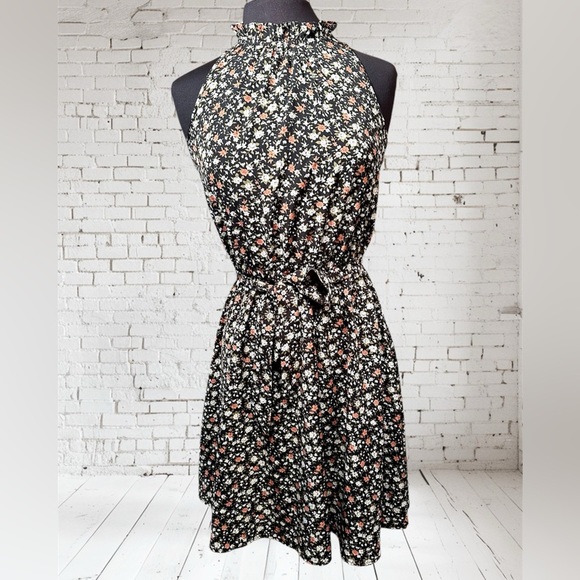 BTFBM halter style floral print size small dress - Picture 1 of 9